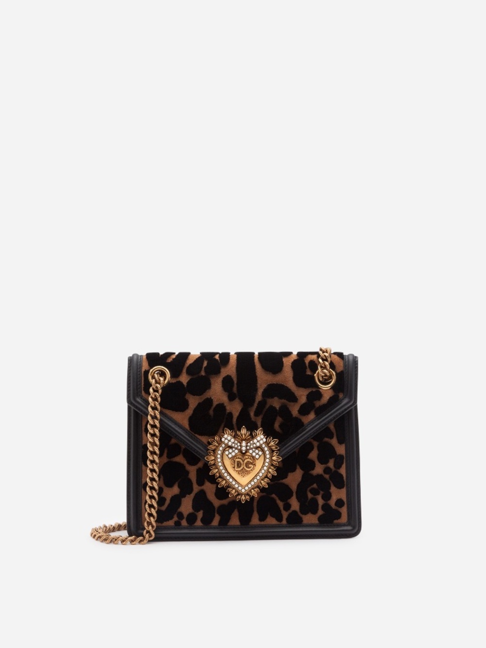 Dolce & Gabbana Medium Devotion Bag in Animalier Cheetah Leopard Velvet Stitch - Picture 6 of 6